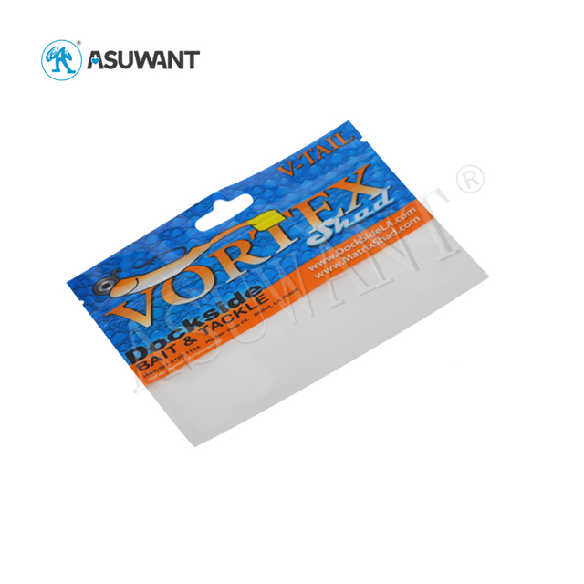 Pet Food Packaging Fish Bait Small Three Side Seal Bag with Reusable Zipper