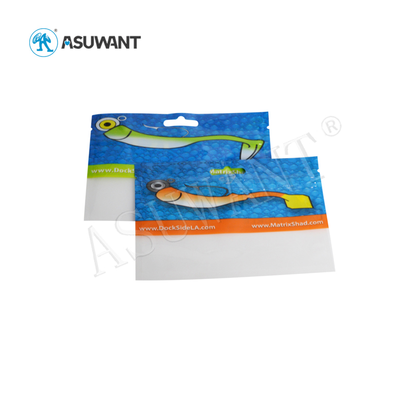 Pet Food Packaging Fish Bait Small Three Side Seal Bag with Reusable Zipper