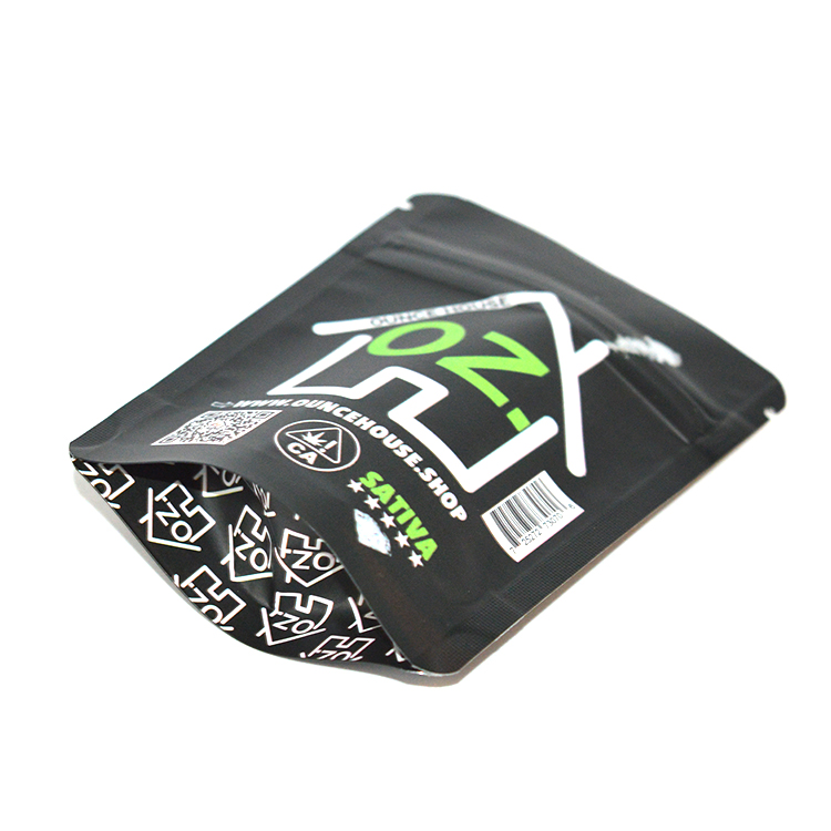 Reusable 420packaging Dispensary Weed Plastic Zipper Mylar Smell Proof Bags