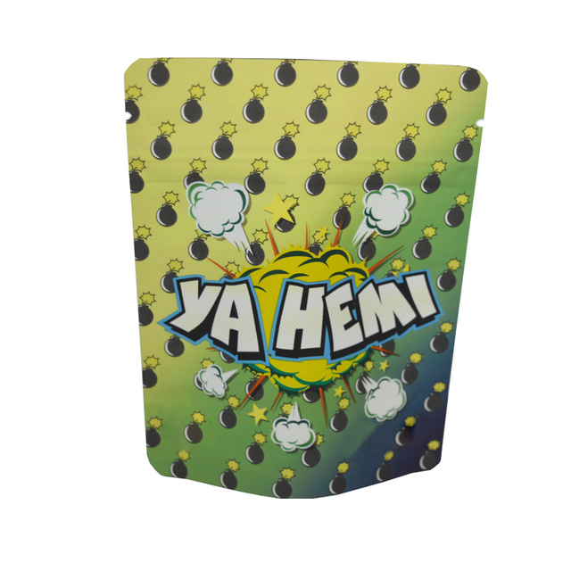 3.5g Mylar Plastic 420Packaging Edible Zipper Heat Sealable Small Hemp Bags Of Tobacco