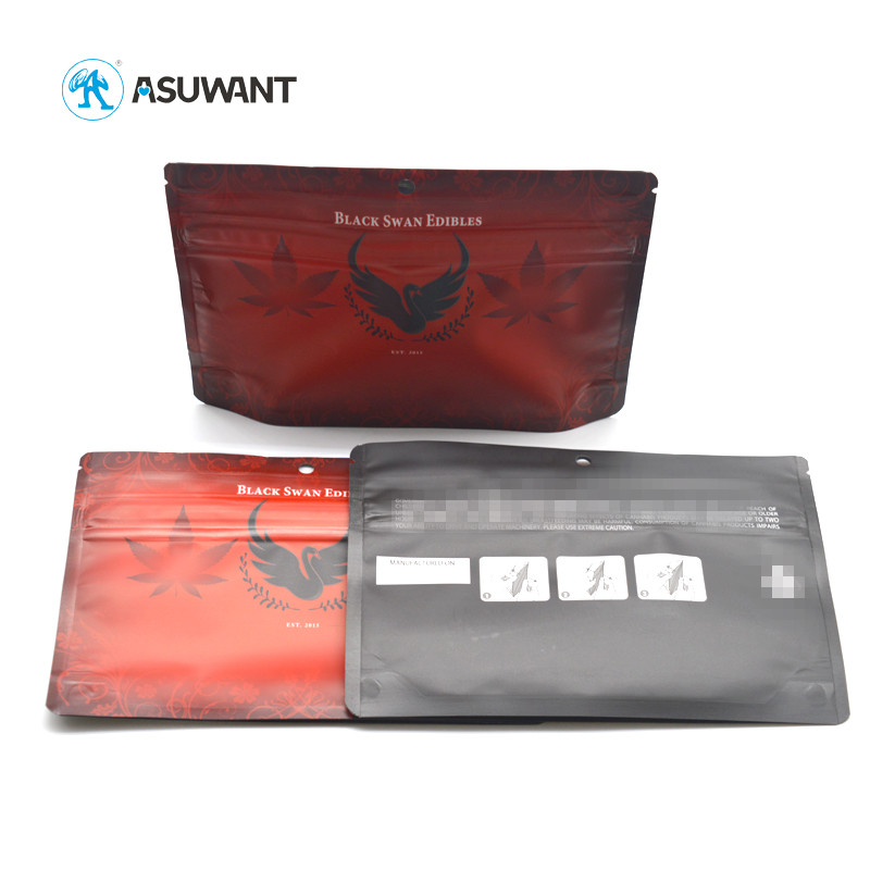 Wholesale AYW Double Zipper 3.5 G Edibles Child Smell Proof Packaging Mylar Ziplock Bags
