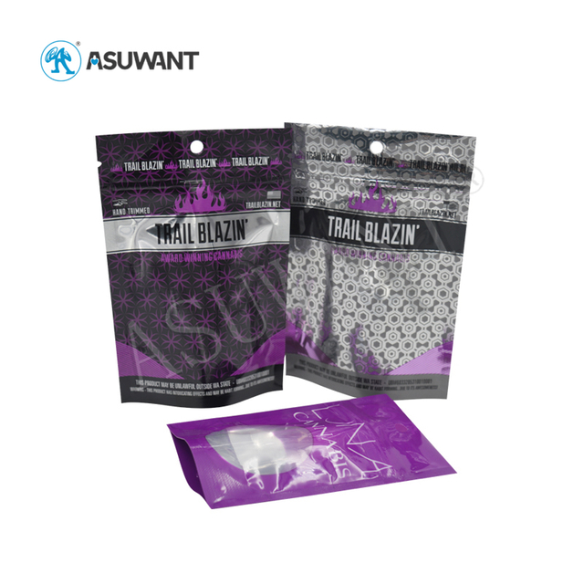 Custom Printing Food Plastic Bags Aluminum Foil Weed/nuts/cookies/powder Packaging Pouch